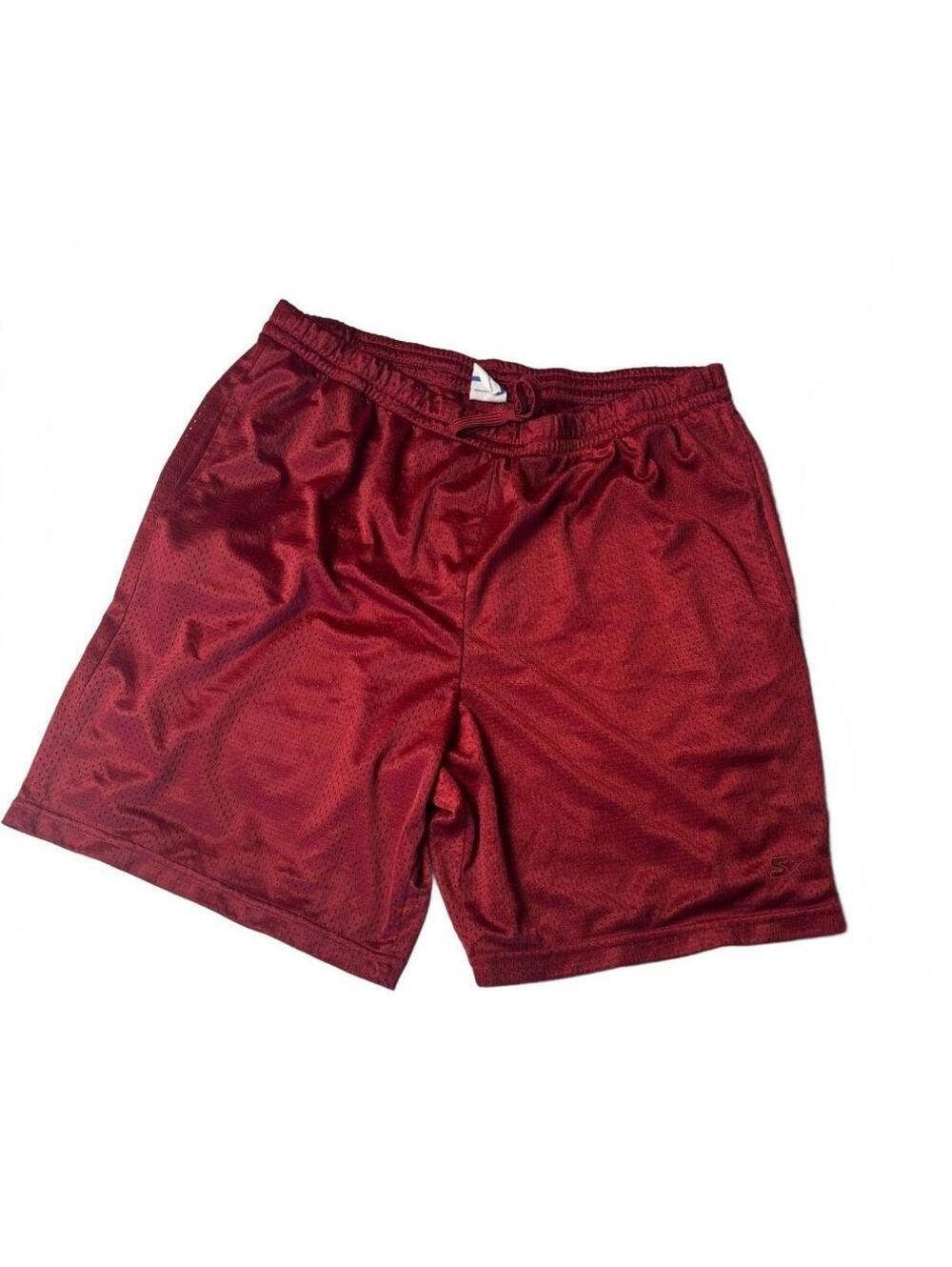 Vintage Starter Mesh Basketball Shorts Mens L 36-38 Maroon
